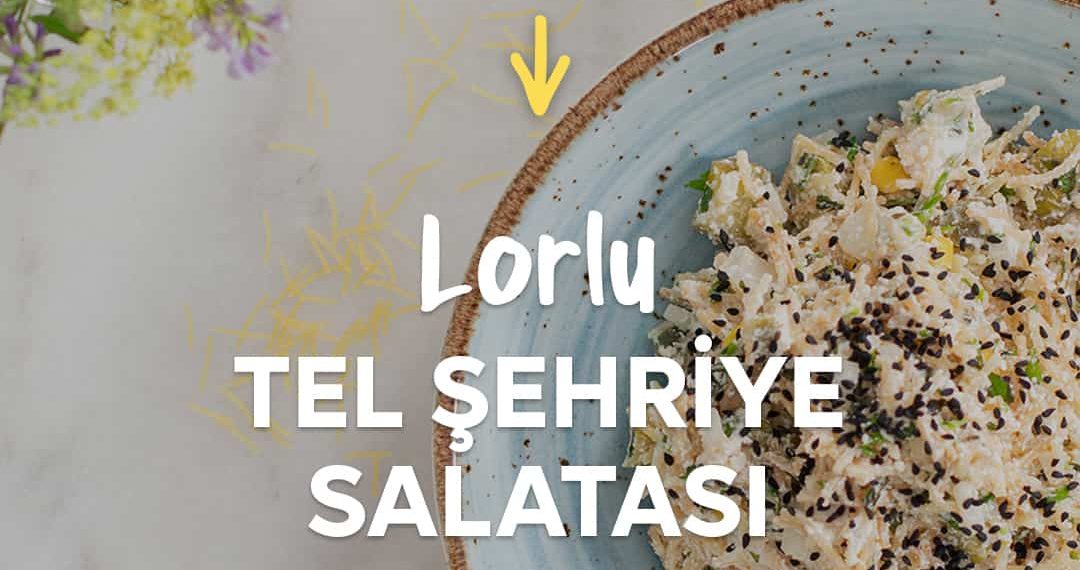 tabağın içindeki lorlu tel şehriye salatası