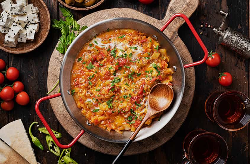 tavanın içinde menemen