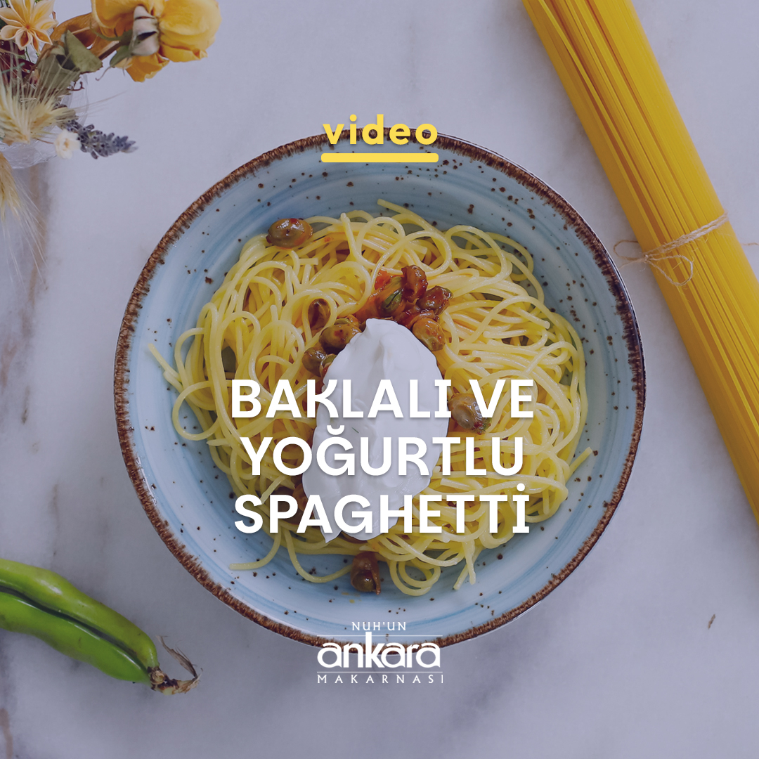 Baklalı ve Yoğurtlu Spaghetti