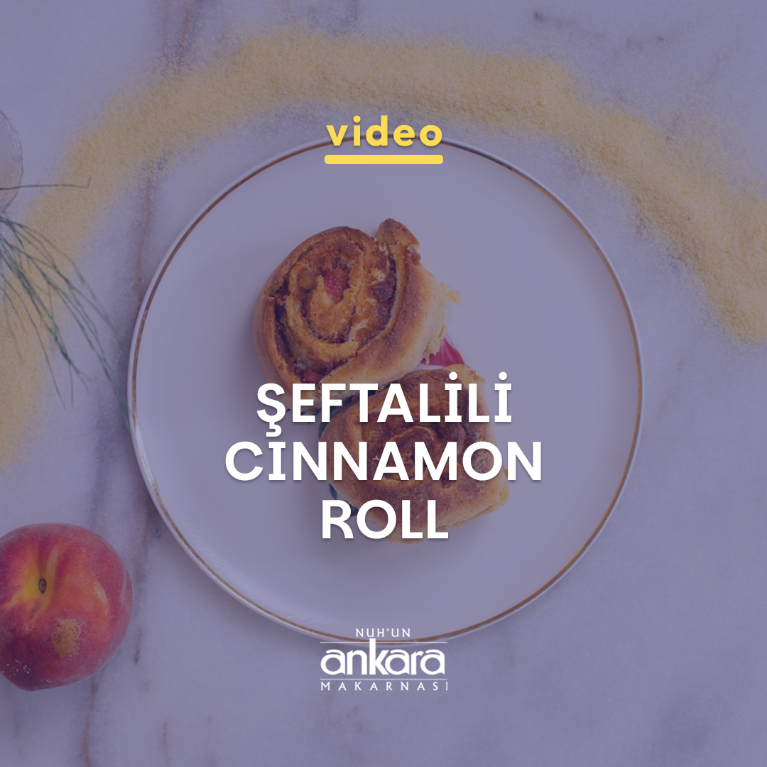 Şeftalili Cinnamon Roll
